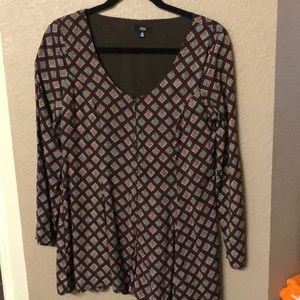 Boho long sleeved romper